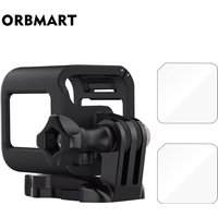 Frame Case for GoPro Session 5 4 Tempered Glass Screen Protector for Go Pro Session 4 5 GoPro Hero 5 Session Camera Accessories