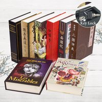 Sight Secret Hidden Safe Box Book Shape Cash Jewelry Money Box Key Lock Organizer Stash Box Metal Safe Deposit Box Bookshelf