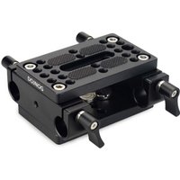 MAGICRIG Universal Kamera Cheese Plate Baseplate Kit mit Dual 15mm Rod Rail Clamp für Kamera, Kamerakäfig, Schulterstützsystem