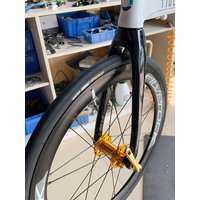 AliExpress SILVEROCK MINI-01D Carbon Fork Disc Brake Caliper 20in 406 451 74mm 100mm Flat Mount upgrade for FNHON Minivelo Folding Bike