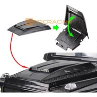Grc Lufteinlass der Motorabdeckung mit Metallgrill # ein Schwarz für Traxxas Trx4 G500 Trx6 G63 # g162eb