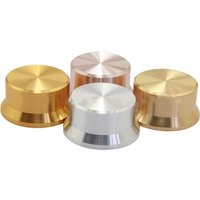 6mm Shaft Hole Aluminum Alloy Potentiometer Knob White