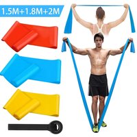 Elastic Fitness Bands 3Pcs Resistance Bands Elastic Fitness Tapes Yoga Pilates Crossfit Stretching Muscular Work Out Equipment