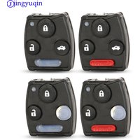 jingyuqin 2/3/4 Butotns With Buttons pad Keyless Entry Remote Car Key Fob For Honda Accord 2003 2004 2005 2006 2007