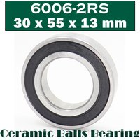 6006 Hybrid Ceramic Bearing 30*55*13 mm ( 1 PC ) Bicycle Bottom Brackets Spares 6006RS Si3N4 Ball Bearings