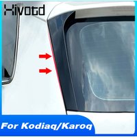 For Skoda Kodiaq / Karoq Car Rear Window Side Spoiler Wing Gloss Black Decoration Trim Strip Parts Exterior Styling Accessories