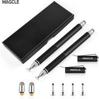 Universal Fiber Stylus 2 in 1 Disc Stylus Pen Mesh Fiber Tip Series Precision Touch Screen Pens for All Capacitive Touch Screens