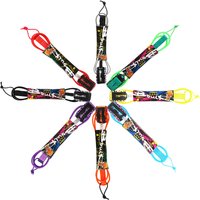 Laisses de surf droites de 12/10/8/6 pieds, ULde jambe de surf SUP de qualité supérieure avec manchette de rinçage pour tous les types de planches de surf