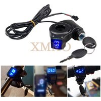 LCD Display Panel Thumb Throttle Voltage Key Switch Lock 2M Length Wire With Power Switch For Electric Bike/Scooter/Ebike Parts