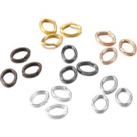 300pcs/lot 4 5 6 7mm Oval Jump Rings Split Rings Connectors For Diy Jewelry Finding Making Open Metal Rings Wholesale Supplies
