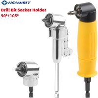 Hex Bit Adjustable 105/90 Degree Angle Screwdriver Socket Holder Adapter Bits Angle Drill Bit Magnetic Screw Driver Tool Socket