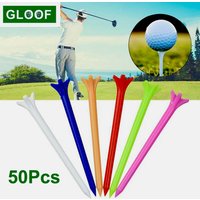 50Pcs/Set PE Plastic Golf Training Tees Holder Club Driving Range Hitting Trainer Ball Nails Golfer Accessories