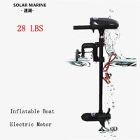 Inflatable Boat Electric Motor, Kayak Outboard Trolling Engine, Dinghy Equipment, Canoe Accessories, Solar Marine, 28 LBS, 12 V