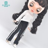 NEW 28-30cm Blyth Clothes Azone OB22 OB24 Toys Doll Accessories Turtleneck Sweater, Sweatpants, Shoes
