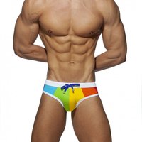 UXH Gepolsterte Kontrastfarbe Badehose Push-Up Sexy Bademode Herren Badehose Surf Strandshorts Mayo Sungas De Praia Homens