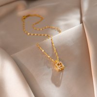Koreanische Mode schlagen Herz Serie Parfüm Flasche Anhänger Frauen Halsketten süße elegante weibliche Edelstahl Schlüsselbein Kette