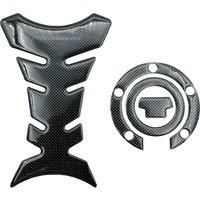 Motorcycle Racing Carbon Fiber Fuel Gas Cap Cover Tank Protector Pad Sticker Decals For Yamaha R1 R6 FZ6R FZ1S FAZER FZ6 FZ8 XJ6