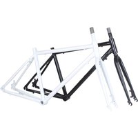 700C Road Bike Frame 6061 Aluminum Alloy High Carbon Steel Front Fork Variable Speed Gravel Bicycle Middle Tube Height 19 Inch