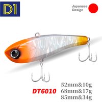 D1 Winter Lure Lipless Crank 85mm 34g Rattling and Vib for Winter Long Casting Hard Bait Vibration Ice Fish Bass Fishing Goods