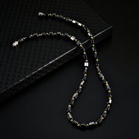 Beads Necklace Magnetic Therapy Care Black Hematite Choker Chain Necklaces Gifts Fashion Men Dad Boysfriend Neck Jewelry