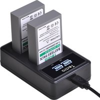 2000mAh BLS-5 BLS-50 Li-ion Battery/Charger for Olympus PS-BLS5,BLS-1,PS-BLS1,E-PL1,E-PL3,E-PM1,OM-D E-M10 Mark II,III,IIIs,IV