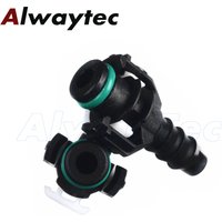 NW3 NW4 Car Water Hose Connector D12-ID8-90/180 Degree L Type Fuel Pipe Quick Fitting for Auto