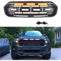 For Ranger Raptor Grill For Ranger Limited MK2 T8 XL XLT Radiator Grille 2018 2019 2020 Front Bumper Racing Grills Mesh Cover