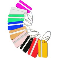 1PC Aluminium Metal Travel Accessories Luggage Baggage Suitcase Backpack Bags Address Tags Name Label Holder for Women Men