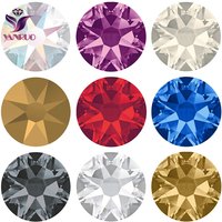YANRUO 2088 Hot Fix Cristal Strass Verre Hotfix Strass Pierre Cristaux AB Fer sur Vêtements