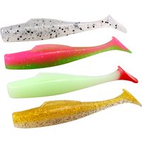 TEUKIM 6pcs TPR Soft Worm Shad 80mm 4.8g Rock Shiner Fishing Lures Sea Bait Floating Soft Lure Trout Bream Bait Pesca Swimbaits