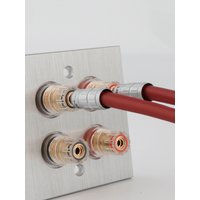 Hifi BFA Male Plug Red Copper Banana Plug Hi-end Banana Jack No Soldering for Speaker Cable