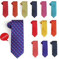 Tailor Smith New Fashion Printed Animal 100% Silk Ties Flamingo Dog Sheep Printing Men Suit Leisure Pattern Silk Cravat Tie