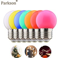 7Pcs/Lot Colorful LED Bulb Lamp 1W E27 220V Wedding Christmas Decoration Lamp Bulb 7 Colors Bedroom Night Light Indoor Lighting