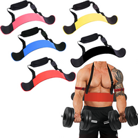 Aluminum Adjustable Weight Lifting Arm Blaster Arm Muscle Trainer Bodybuilding Bicep Triceps Curl Bomber Gym Training Equipment