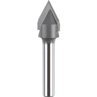 1PC V Bit End Mill 3D Milling Bits Carbide Steel V Shape Chamfer End Mills Woodworking Engraving Bit, 60 90 Degree Shank 6 8 1/4