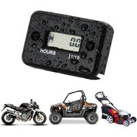 1 Pcs Waterproof Digital Hour Meter LCD Display Portable Engine Gauge Hour Meter For Motorcycle/Boat Engines Counter Hour Meter