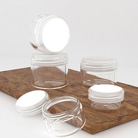 3g/5g/10g/15g/20g Empty Plastic Cosmetic Makeup Jar Pots Transparent Sample Bottles Eyeshadow Cream Lip Balm Container
