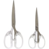 Simplicity Transparent Handle Stationery Scissors Home Furnishing for Fine Art Soft Decor Journal Cutting Tools Office Supplies