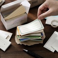 Yoofun 600-Blatt-Notizblock-Set aus Retro-Material, Papierrand, Collage, Junk-Tagebuch, Scrapbooking, Nachrichtennotizen, Büro, Schulstation