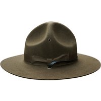 X047 U.S. Marine Corps Adult Wool Fedora Hats Adjustable Size Woolen Army Green Hats Fedora Hat Men Fashion Womens Church Hats image 4