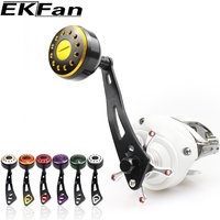 EKFan 100mm Baitcasting reel handle for A/S/D 7*4/8*5mm hole aluminum alloy single knob Lure Reel Handle Fishing gear accessory