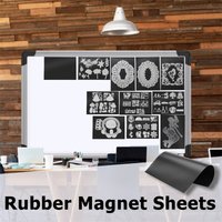 10pcs Rubber Single-sided Soft Magnet sheet&10pcs Die Stamp Storage Pockets Flexible For Portable Collect Stamps Cutting