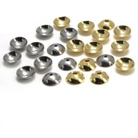 100pcs 3 4 5 6 8 10 mm Stainless Steel Round Flower Bead End Caps For Jewelry Making Needlework Spacer Bead Caps DIY Accessories