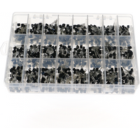 840pcs/Box 24Values TO-92 Transistor Assortment Kit BC327 BC337 BC547 2N2222 3904 3906 C945 S8050 S9014 PNP/NPN transistors pack