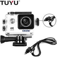 EKEN H9 H9r SJ4000 H5s H9rplus Motorcycle Waterproof Charger Housing Shell Case With USB Cable for GoPro 4 F68 C30 Accessories