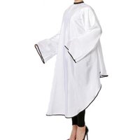 1PC 145*165cm Professional Black White Waterproof Hair Cutting Cape Long Sleeve Haircut Apron Salon Hairdressing Cloth Gown Wrap