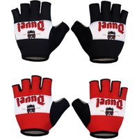 DUVEL-Gants de cyclisme classiques, demi-doigts courts, coussinets en gel antidérapants, respirants, sports de plein air, gants de vélo VTT, noir, rouge,