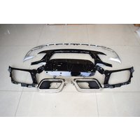 Rear Bumper Diffuser Lip For Land Rover Range Rover Velar 2017-2023 Black Exhaust Muffler Frame Spoiler Plate Splitter Body Kit