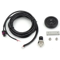 Universal Ultra-thin Electronic fuel pressure gauge with 1/8 npt sensor oil pressure meter red display digital 0-15psi