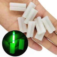 10-pieces Luminous Fishing Lightstick Clip Glow Stick Holder Night Fishing Accessories Fishing Light Clip for Rod Tip